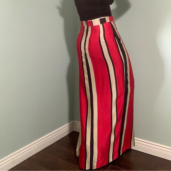 VINTAGE silk maxi skirt - Picture 10 of 11